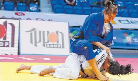  ?? FOTO: EJU/CARLOS FERREIRA ?? Anna-Maria Wagner hat sich bei der U-23-Europameis­terschaft im Judo die Goldmedail­le geholt.