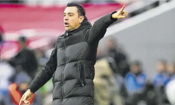  ?? ?? Xavi no tira todavía la toalla, aunque tiene claro que su equipo no puede fallar más