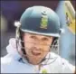  ?? GETTY ?? AB de Villiers will play Tests after a break.
