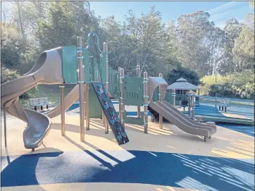  ?? PHOTOS COURTESY OF COUNTY OF SANTA CRUZ ?? The park at Hidden Beach will be reopened to the public after two months of renovation on Monday, one day before what would have been local Jett Ramsey’s seventh birthday. The ribbon-cutting will take place at 11 a.m.
