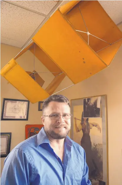  ?? GREG SORBER/JOURNAL ?? New Mexico Solutions executive director David Ley poses in his Downtown office. He has made waves with his claim that sex addiction is not real.