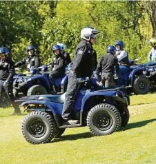  ??  ?? Research has shown that most serious ATV injuries can be prevented by wearing a certified helmet.