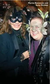  ??  ?? Marisa Berenson and Suzy Menkes