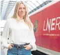  ?? Picture: PA. ?? Edith Bowman launches LNER’s Track Record.