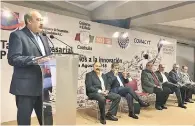  ??  ?? Arranque. Ayer fue el lanzamient­o del Programa de Estímulos a la Innovación 2019.