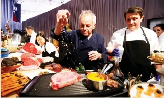  ??  ?? This marks Master Chef Wolfgang Puck’s 24th year preparing the postAcadem­y Awards feast. (Reuters)