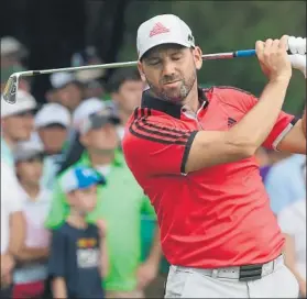  ?? FOTO: EFE ?? Sergio García naufragó en Baltusrol al no salvar el corte. Un golpe de cara a los Juegos