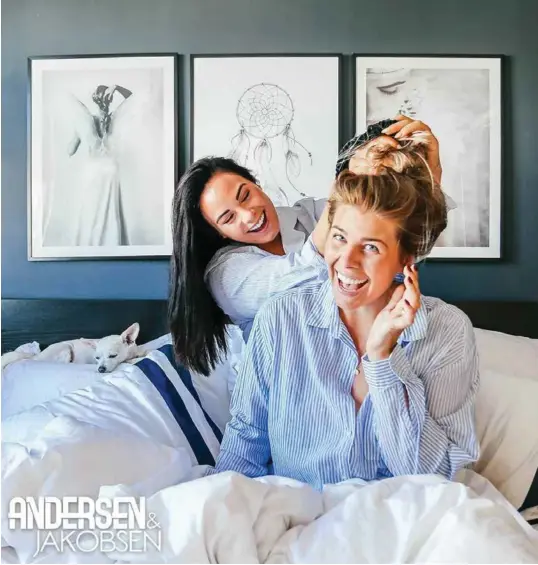  ?? FOTO: PRIVAT ?? Kristina Andersen og Belinda Jakobsen har lenge vaert i blogg-gamet, men nå har de startet med podkast.