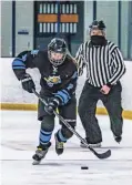  ??  ?? Junior Leah Pavelski of Stevens Point Area Senior High plays for the Wisconsin Valley Union girls hockey co-op during a game against the Lakeshore Lightning co-op at the Uihlein Ice Arena in River Hills.