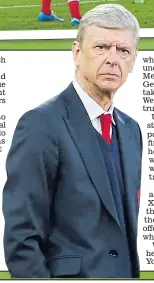  ??  ?? WENGER: Kept his top-four ambitions alive