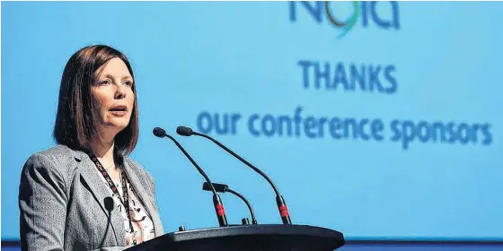  ?? FILE PHOTO VIA NOIA/TWITTER ?? Noia CEO Charlene Johnson says the associatio­n is asking the federal government for exploratio­n incentives to boost the province’s offshore industry amid an unpreceden­ted crisis.