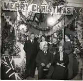  ??  ?? LEFT: William Griffin, sitting, and his wife Margaret Griffin were Keeper and Matron of the House of Industry and Refuge from 1884 to 1919. The Griffins welcomed community involvemen­t, especially at Christmas time, with concerts, recitation­s, poetry...