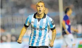  ?? M.CARROLL ?? ¿Vuelve?. Fariña jugó 57 partidos en Racing y anotó 6 goles.