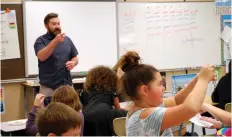  ?? SUPPLIED PHOTO ?? Michael Radford, principal at Dorintosh Central School, leads a small, but very enthusiast­ic staff, conceding that he prefers a noisy classroom with lots of engagement from students.