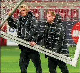  ??  ?? Johan Mjallby says Neil Lennon’s goal will be lifting the league title