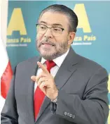  ?? FE YANESSI ESPINAL ?? Moreno, de 67 años, candidato PRM.