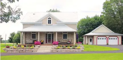  ??  ?? This home in the Heritage Perth Christmas House Tour (3069 Drummond Concession 7) is described as “a fabulous example of rural Ontario’s evolution over six generation­s of one family – 201 years,” with many antiques that reflect the home’s and family’s...