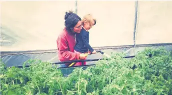  ??  ?? Les enfants accompagne­nt leurs parents dans les travaux de ferme, en plus d’avoir leur propre potager.