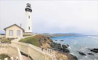  ?? Allen J. Schaben Los Angeles Times ?? PIGEON POINT Light Station stands guard on a cliff near Santa Cruz, and isn’t it lovely?