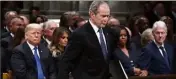  ?? (Photo MaxPPP) ?? George W.Bush a salué la mémoire de son père.