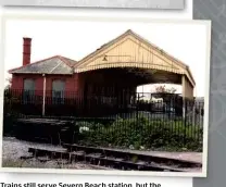  ??  ?? Trains still serve Severn Beach station, but the lovely station building, shown in this photograph from May 1980, has long since gone…