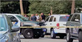  ?? STATE NEWS SERVICE ?? Police investigat­e a shooting at the North Brunswick, N.J., home of U.S. District Judge Esther Salas. Her son was killed and her husband was critically injured. The suspect was later found dead of a self-inflicted gunshot.