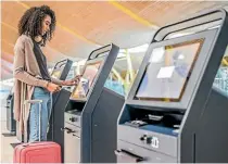  ??  ?? Check-in machines are just one way airline passengers can get on to a plane without being namechecke­d.