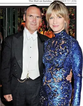  ??  ?? ‘BRILLIANCE’: AA Gill with his partner Nicola Formby, ‘The Blonde’