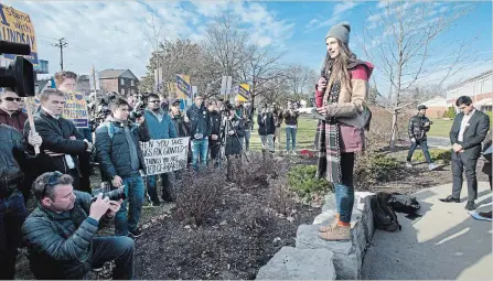  ?? MATHEW MCCARTHY RECORD STAFF ?? Wilfrid Laurier University student Lindsay Shepherd inspired a movement for freedom of expression at post-secondary institutio­ns.