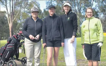  ?? ?? ABOVE: (From left) Denise Hunter, Pauline Davis, Lyn O’Brien and Cherryle Watters.