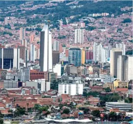  ?? FOTO ?? Medellín proyecta recibir de aqui al año 2023 unos 850 millones de dólares en inversión extranjera.