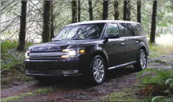  ?? TODD GILLIS ?? The model-year 2013 Ford Flex, shown here, was updated for more standard power and a freshened look.