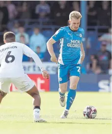  ?? ?? Jack Sparkes on the ball for Posh.