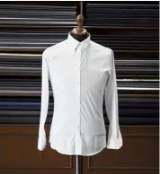  ?? — Oxwhite ?? The sizes and cuts Oxwhite shirts come in are said to fit the Asian physique.