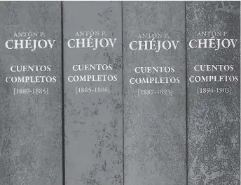  ?? ESPECIAL ?? La colección de relatos de Antón Chéjov, publicada por Páginas de Espuma.