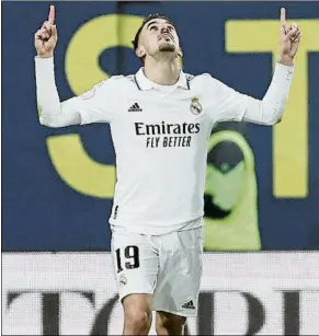  ?? FOTO: EFE ?? Dani Ceballos celebrando el gol que le dio el pase a cuartos al Real Madrid