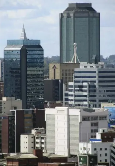  ?? ?? Harare central business district ... A stable political environmen­t is crucial for attracting investment.