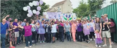  ?? ?? Staff of the neonatal unit celebrated World Preemie Day with a fun walk on 17 November, together with children who were cared for in this unit as premature babies and their parents