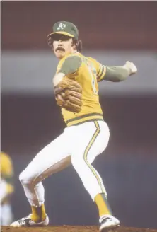  ?? Focus On Sport / Getty Images circa 1981 ?? Matt Keough was signed as a shortstop, then converted to the mound, finishing his majorleagu­e career with a 5884 record.
