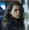  ?? BELL MEDIA ?? Tatiana Maslany as Sarah on Orphan Black, which is nominated for 14 Candys.