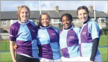  ??  ?? Grainne Flynn, Ava Kavanagh, Prudence Isaac and Jane Neill from Arklow RFC.