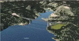  ?? SWECO / NYE VEIER ?? Trysfjordb­rua i Søgne er planlagt med en lengde på 550 meter.