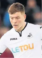  ??  ?? Alfie Mawson in action last season