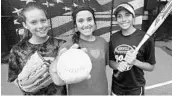  ?? STEPHEN M. DOWELL/STAFF PHOTOGRAPH­ER ?? Timber Creek players, from left, Lindsey Hendrix, Sydney Socarras and Alyssa Velez helped power a playoff run.