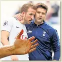  ??  ?? PLOTTING Pochettino & Harry Kane