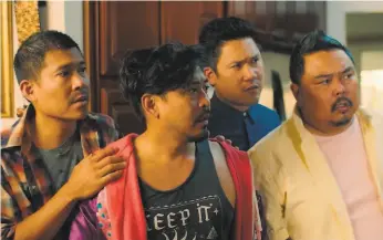  ?? CAAMFest ?? Reallife brothers Darion (left), Dionysio, Dante and Derek Basco star in “The Fabulous Filipino Brothers,” the directoria­l debut from Dante Basco.