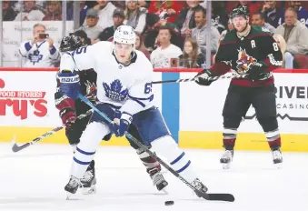  ?? CHRISTIAN PETERSEN/GETTY IMAGES ?? Ilya Mikheyev has enjoyed a solid rookie season with the Toronto Maple Leafs, scoring six goals as part of his 19 points in 35 games. He’s a restricted free agent next summer, though.