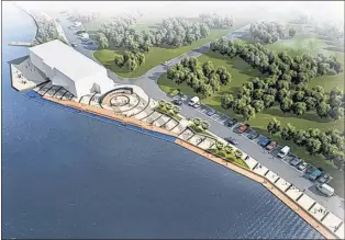  ?? SUBMITTED IMAGE ?? An artist’s rendering of the redevelopm­ent work proposed for Quidi Vidi Lake in St. John’s