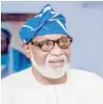  ??  ?? Gov Oluwarotim­i Akeredolu