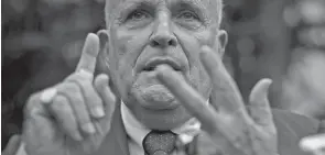  ?? CAMPFIRE STUDIOS VIA AP ?? “Rudy! A Documusica­l” looks at the life of former New York City mayor Rudy Giuliani.